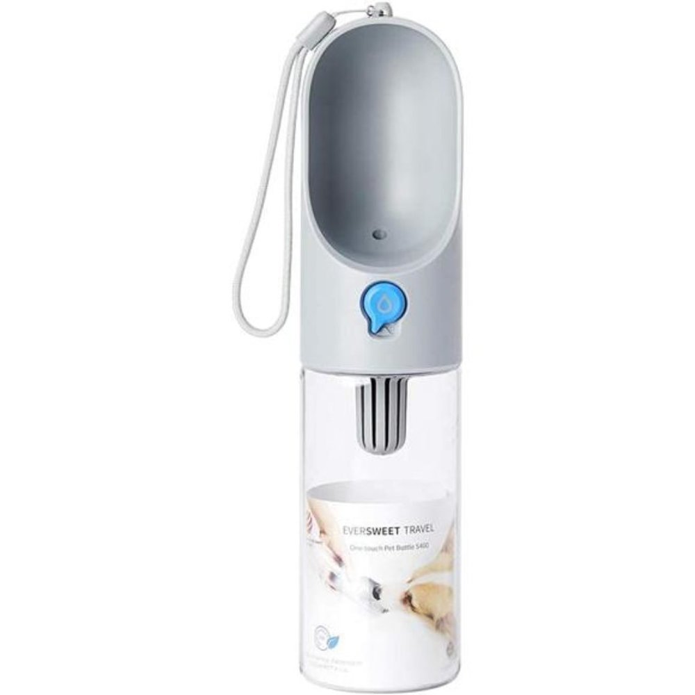 BPA Free Dog Water Bottle with Filter, Leak Proof, Portable Dog Water Bowl
